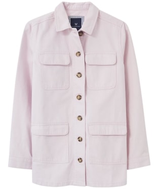 Women’s Crew Clothing Denim Jacket - Pink Snow