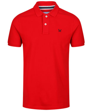 Men's Crew Clothing Classic Pique Polo Shirt - Crimson