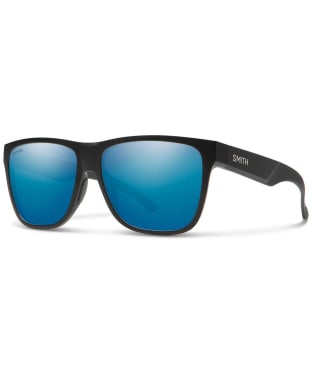 Smith Lowdown XL 2 Sunglasses - ChromaPop Polarized Blue Mirror Lens - Matte Black