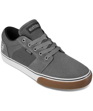 Men's Etnies Barge LS Vulcanised Skate Shoe - Dark Grey / White / Gum