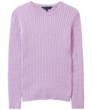 Women’s Crew Clothing Heritage Cable Jumper - Lilac