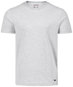 Men’s Musto Essential Cotton Crew Neck T-Shirt - Grey Melange