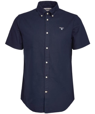 Men's Barbour Oxtown Short Sleeve Tailored Shirt - Navy
