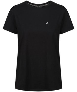 Women's Volcom Stone Blanks Short Sleeve Cotton T-Shirt - Black