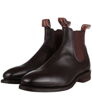 Men's R.M. Williams Comfort Craftsman Boots, Kangaroo Leather, Comfort Rubber Sole, G (Reg) Fit - Chestnut