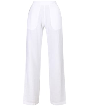 Women's Lily and Me Classic Linen Trousers - White