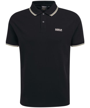 Men's Barbour International Rider Tipped Polo - Black