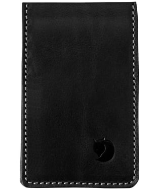 Men's Fjallraven Ovik Leather Card Holder Large - Black