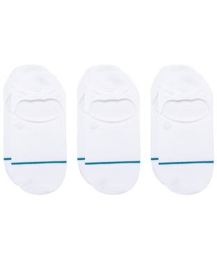 Stance Icon No Show Combed Cotton Socks 3 Pack - White