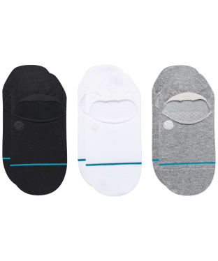 Stance Icon No Show Combed Cotton Socks 3 Pack - Multi