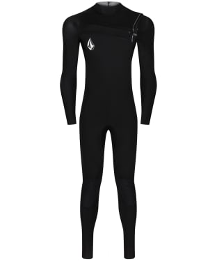 Men's Volcom 3/2Mm Chest Zip Long Sleeve Water Sports Fullsuit - Black