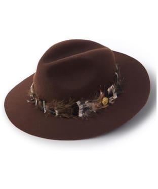 Women’s Holland Cooper Wool Felt Trilby Hat - Chocolate