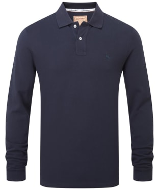 Men's Schöffel St Ives Long Sleeve Polo Shirt - Navy