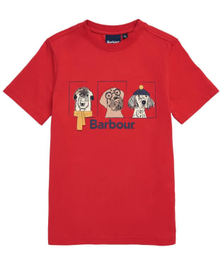 Boy's Barbour Archie T-Shirt - 10-15yrs - Red
