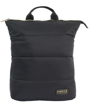 Women's Barbour International Monaco Quilt Backpack - Black