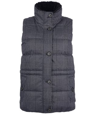 Women's Barbour Herring Gilet - Grey Prince Of Wales Check