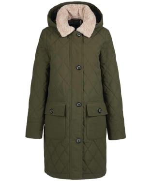 Women's Barbour Fox Quilted Jacket - Olive / Ancient Tartan
