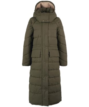 Women's Barbour Knotgrass Quilted Jacket - Deep Olive / Natural