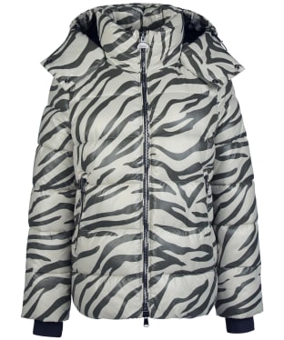 Women's Barbour International Printed Chicago Quilted Jacket - Envy Zebra
