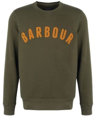 Men's Barbour Prep Logo Crew Sweater - Olive