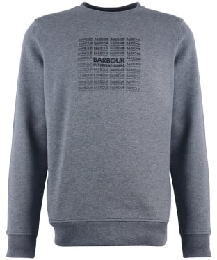 Men's Barbour International Multi Crew Neck Sweater - Slate Marl