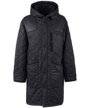 Men's Barbour Overnight Polar Quilted Parka Jacket - Black