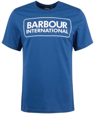 Men's Barbour International Essential Large Logo T-Shirt - Washed Inky