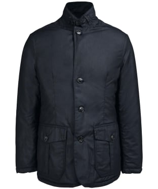 Men's Barbour Winter Lutz Waxed Jacket - Black / Black Slate