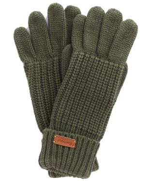 Women's Barbour Saltburn Knitted Gloves - Olive