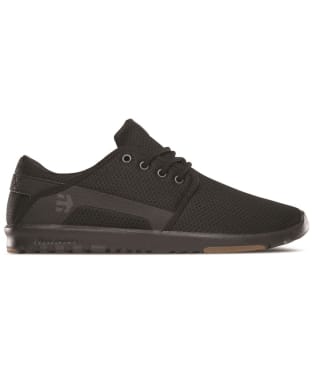 Men's Etnies Scout Breathable Skate Shoes - Black / Black / Gum