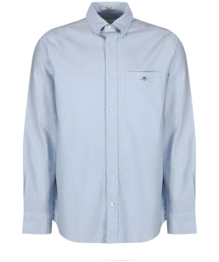 Men's Gant Regular Fit Long Sleeve Cotton Oxford Shirt - Light Blue
