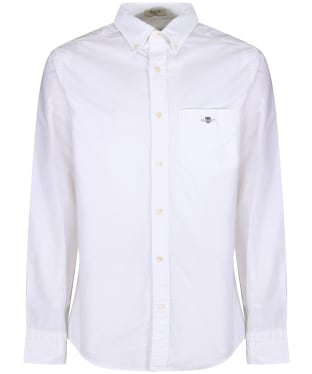 Men's Gant Regular Fit Long Sleeve Cotton Oxford Shirt - White