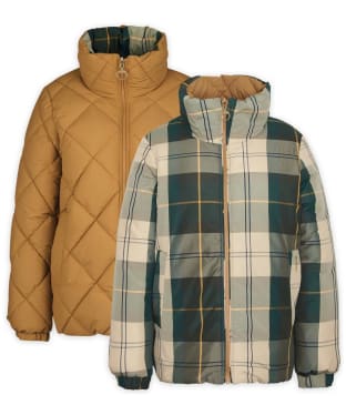 Women's Barbour Reversible Hudswell Quilt - Fawn / Ancient