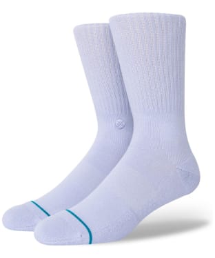Stance Icon Crew Arch Support Socks - Lilac Ice