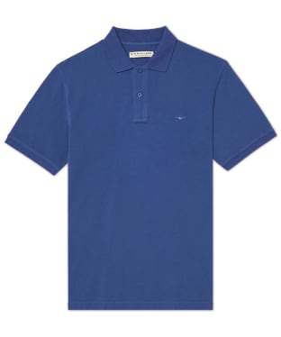Men’s RM Williams Jacquard Pique Rod Polo Shirt - Blue