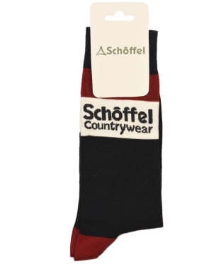 Men’s Schöffel Single Cotton Socks - Bordeaux Heritage