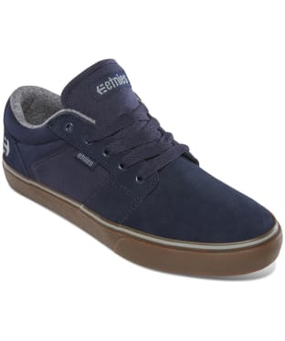 Men's Etnies Barge LS Vulcanised Skate Shoe - Dark Blue / Gum