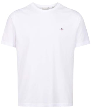 Men's Gant Regular Shield Short Sleeve Cotton T-Shirt - White