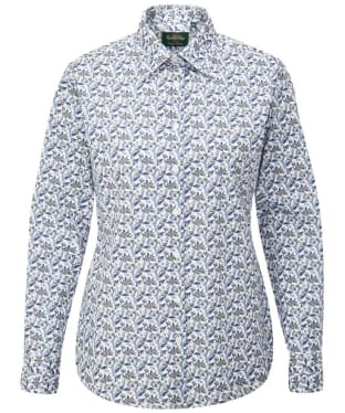 Women's Alan Paine Long Sleeve Lawen Print Cotton Shirt - Floral