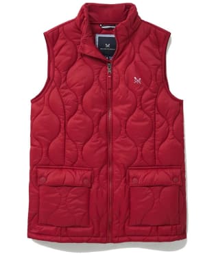 Women's Crew Clothing Lightweight Onion Quilting Gilet - Red