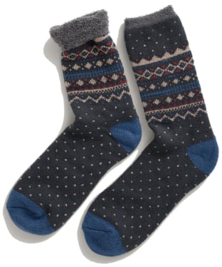 Men's Seasalt Patterned Cabin Ankle Socks - Trevelloe Inkwell