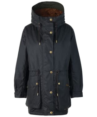 Women's Barbour Grantley Waxed Cotton Jacket - Sage / Classic