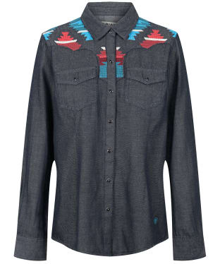 Women's Ariat Dutton Classic Fit Cotton Chambray Shirt - Rinsed