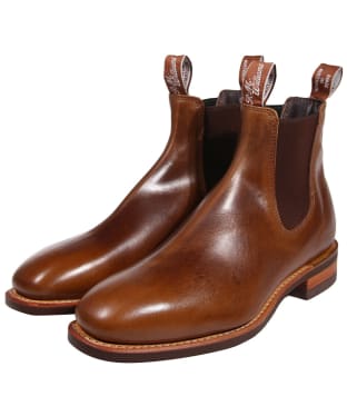 Men’s R.M. Williams Comfort Craftsman Boots, Pull-up Leather, Comfort Rubber Sole, G (Reg) Fit - Caramel