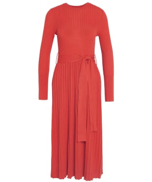 Women's Barbour Norma Knitted Jumper Dress - Blaze Red