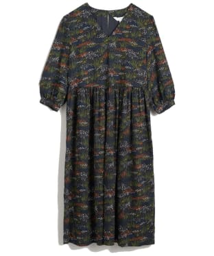 Women's Seasalt Organic Cotton Sea Line Dress - Moor Meadow Onyx