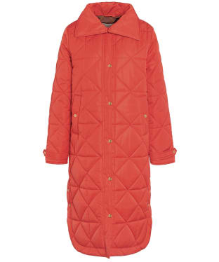 Women's Barbour Carolina Quilted Jacket - Blaze Red / Muted