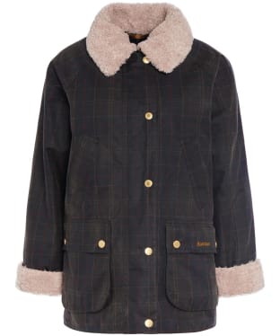 Women's Barbour Swainby Short Waxed Cotton Jacket - Dull Classic / Classic