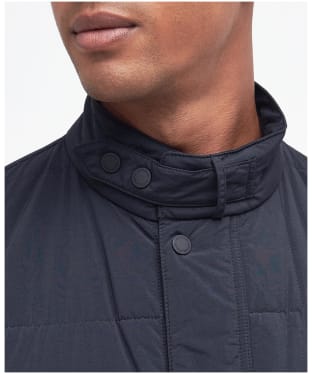 Men's Barbour International Ariel Square Quilted Jacket - Black