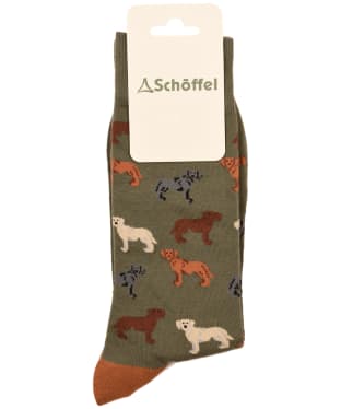 Men’s Schöffel Single Cotton Socks - Olive Labrador